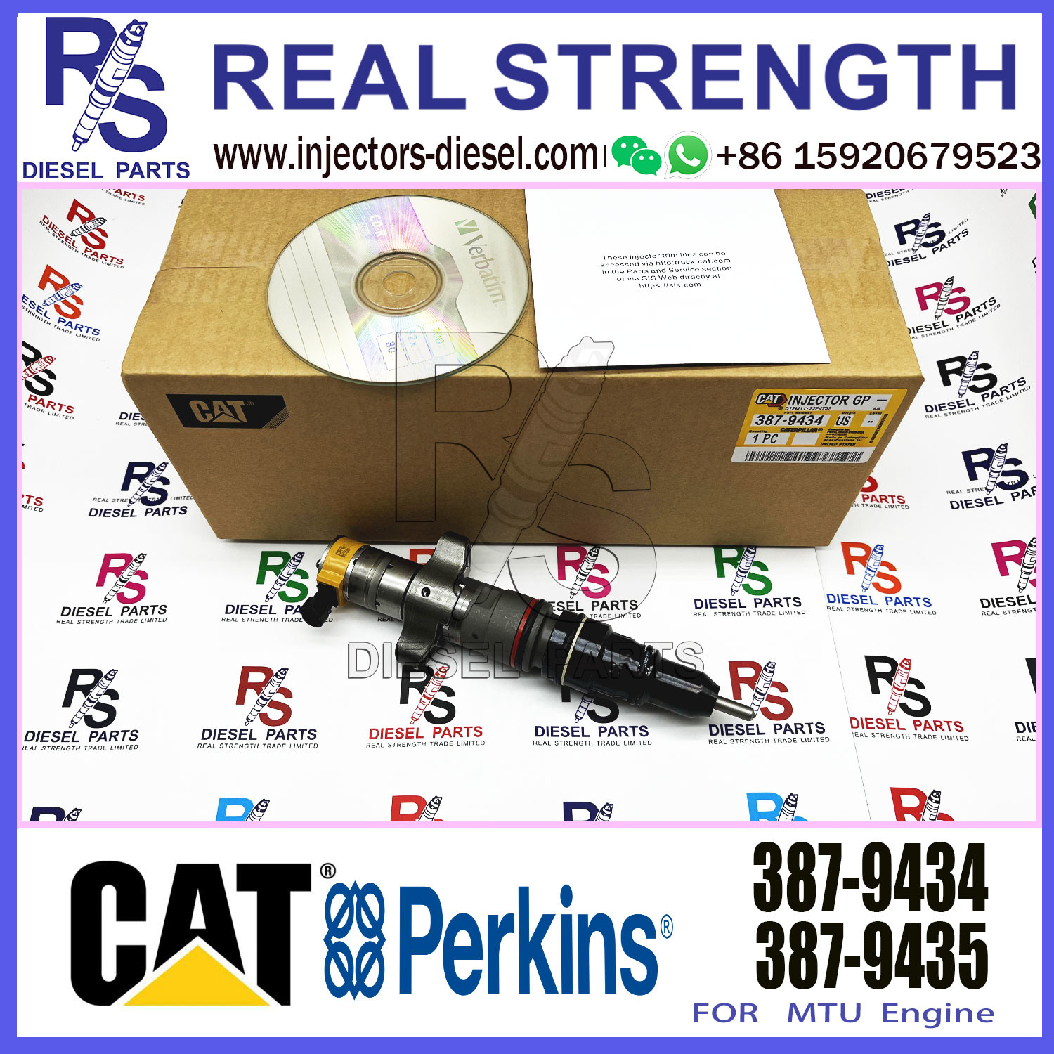 CAT Fuel Injectors 387-9434 328-2574 Cat C9 Injector 387-9433 For Caterpillar C9 Engine Parts