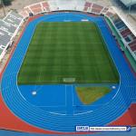 Eco-Friendly EPDM Jogging Track Material Colorful 13mm running track