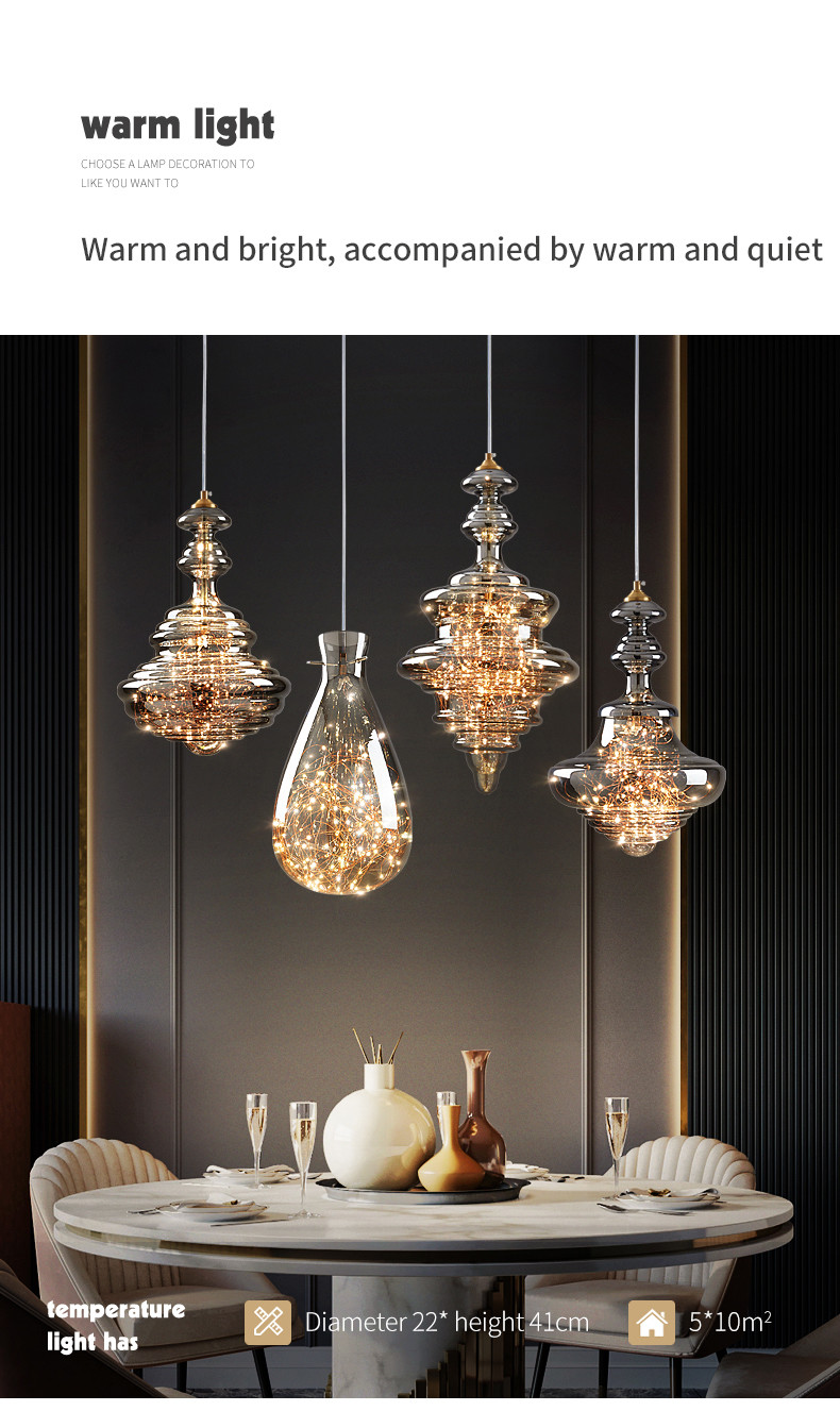 Nordic Full Copper Lamp Luxury Post-modern Crystal Chandelier(WH-AP-554)