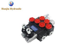 Quality Hydraulic Monoblock Valve 40 Liters 2 Spools Spring Return With BSPP Ports wholesale