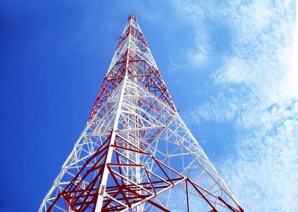 Steel 220 Kv Transmission Line Towers , High Tension Triangle Antenna Tower