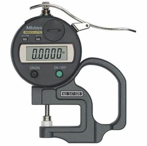Mitutoyo 547-526S 0-47" / 0-12MM Digimatic Digital Thickness Gauge 0.0001"