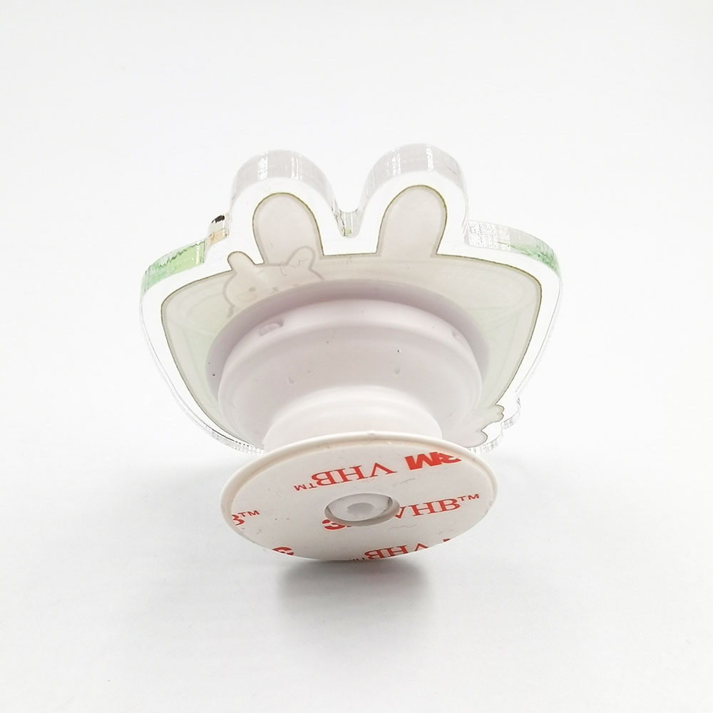 Acrylic Mobile Pop Socket Holder Offset Printing For Girl Gift
