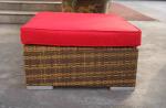 Outdoor Rattan Furniture , Garden Sectional Sofa Set With Ottoman