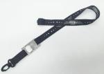Professional Dye Sublimation Lanyards With Detachable Clip White Black