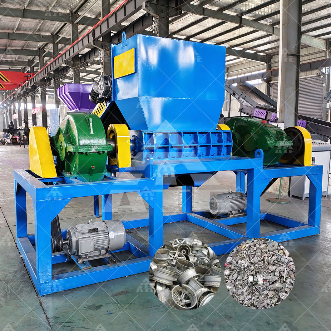 Scrap Metal Can Shredder Hammer Mill Aluminium Can Crushing Machines Metal Recycling