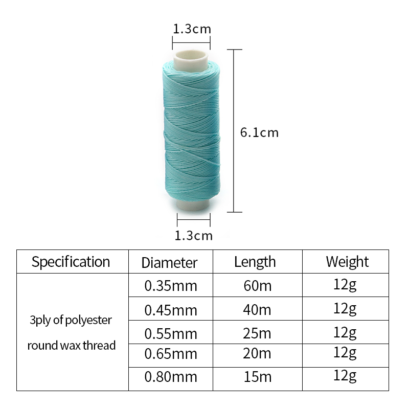 1MM Red MERCERIZED Wax Coated Polyester Sewing Thread for Macrame Jewelry Making