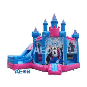 Quality Pink Princess Palace Bounce House Inflatable Combo Bouncer Playground Outdoor Jumping Castle Kids Princess wholesale