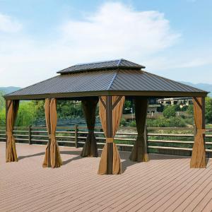Quality Outdoor Hardtop Gazebo With Galvanized Steel Double Roof For Lawns And Gardens wholesale