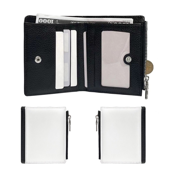 Blank Printable Double Sided printing Sublimation Mans Wallet ID Card Holder With Big Capacity For Sublimation Transfer