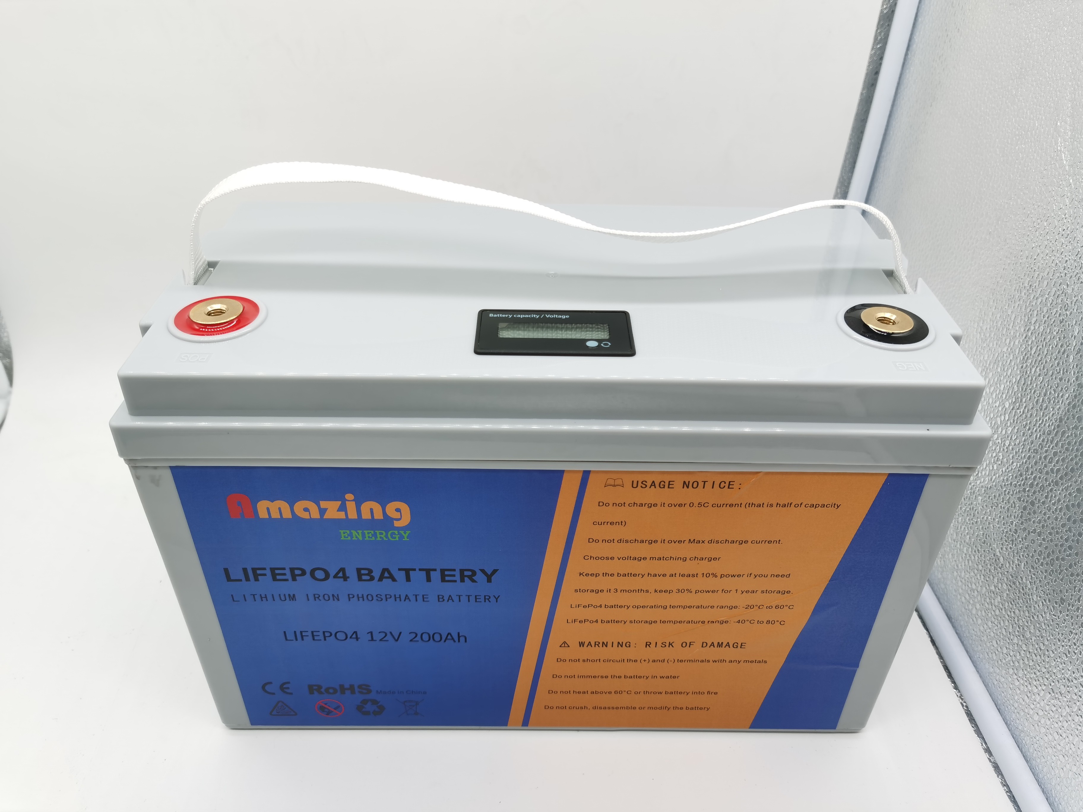 MSDS 1280WH Lifepo4 Solar Battery 12.8V 100Ah Lifepo4 Rechargeable Battery