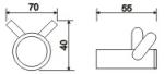 OEM ODM Stainless Steel Bathroom Towel Hanger Clothes Hook Punch Wall Storage