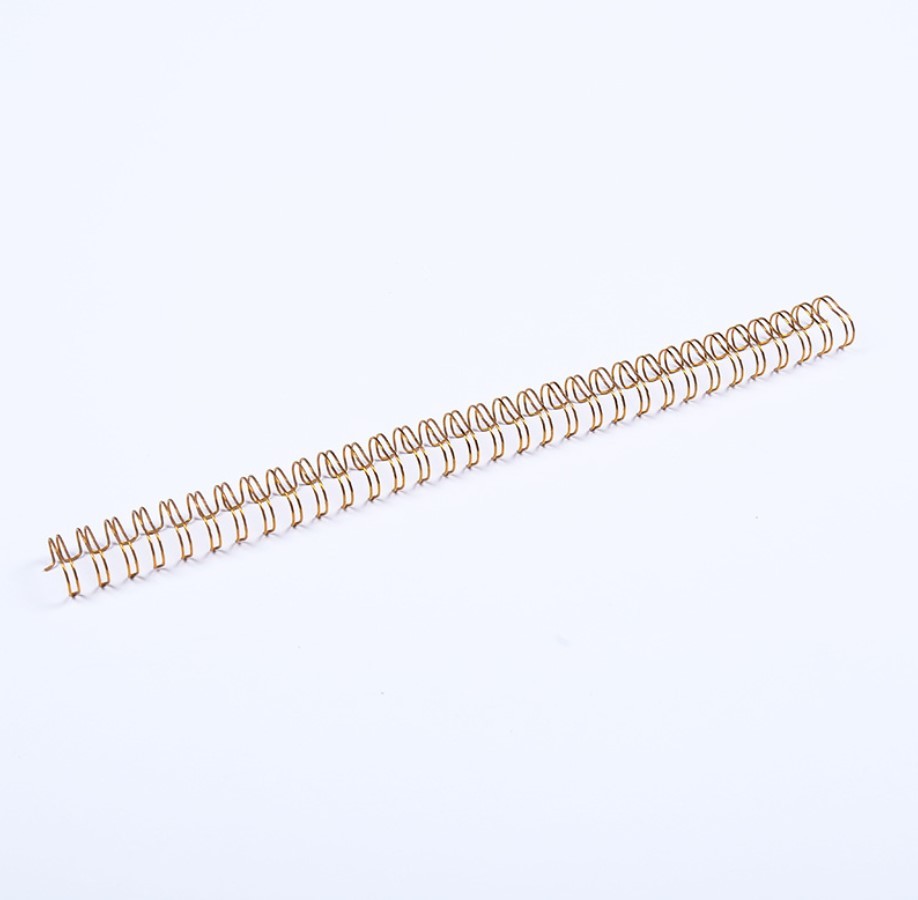 A4 Double Loop Binding Wire Nylon Coated For Books Gold color