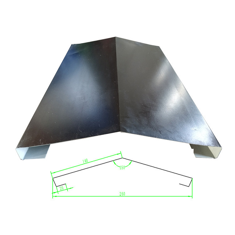 PPGI PPGL Color Steel Galvanized Ridge Capping Roll Forming Machine Hydraulic Cutting
