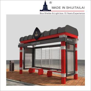 Quality H3130mm Bus Stop Shelter wholesale