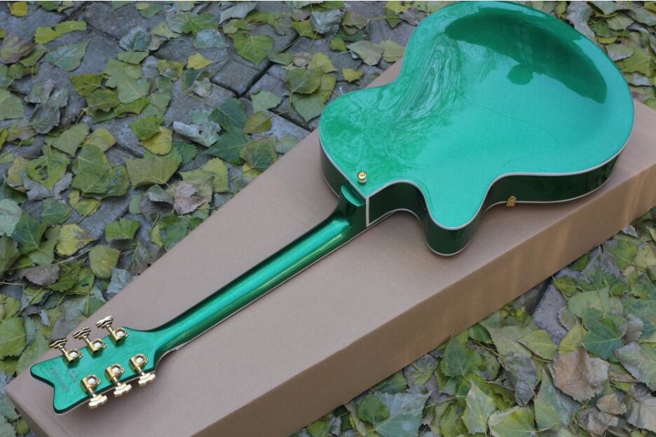 Jazz Electric Guitar,Bigsby and a gold hardware,Semi Hollow Body Archtop Guitar