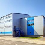 Modern Prefab Steel Warehouse Buildings , High Rigidity Steel Frame Industrial