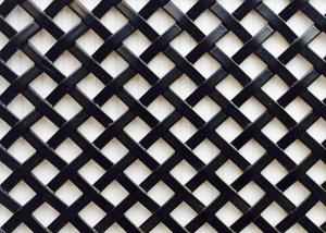 Quality SS304 Antiwear Black Powder Coated Mesh Decorative For Building Structures wholesale