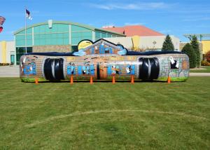 Quality Halloween Inflatable Haunted House Maze Sport Games With 3 Years Warranty wholesale