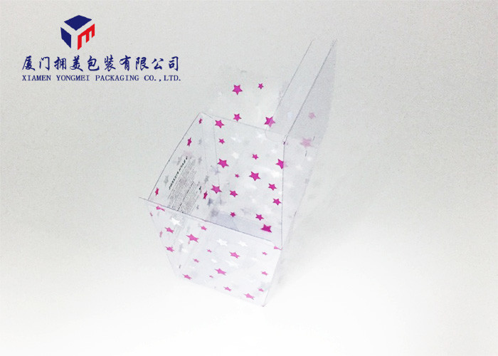 Offset Printing Trapezoid Shape Clear PVC Plastic Retail Packaging Boxes For Gifts