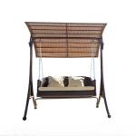 Comfortable Outdoor Furniture 3 Seater Canopy Swing Chair Garden Patio Hanging