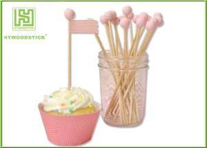 Quality Custom Shaped Fruit Cocktail Sticks , Sugar Candy Swizzle Sticks With Flag wholesale