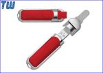 Leather 8GB USB Jump Drive Metal Cap Leather Buckle Fine Touch