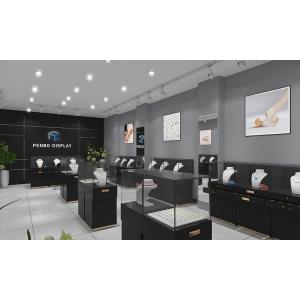 Quality Display Showcase For Jewelry Shop Furniture MDF 20mm Thick Monomer Design wholesale