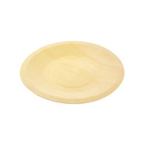 Quality LFGB Bulk Biodegradable Disposable Wooden Plates 160mm For Party Wedding wholesale