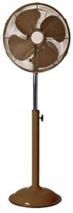 Quality Brown 12inch Antique Retro Floor Fan Classic Design AC Copper Motor 3 Speed wholesale