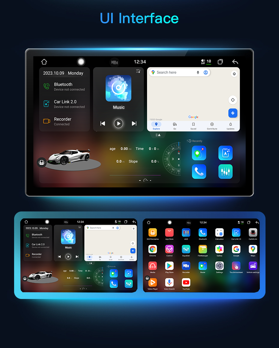 Universal Car Radio Android13 Car Player with 11.5inch QELD Screen and 8 Core TS10 Radio