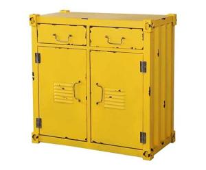Quality Rusty Iron Frame Double Door Shoe Cabinet Accent Chest Side Cabinet wholesale