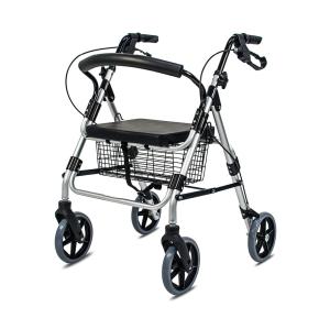 Quality PVC Elderly Light Collapsible Wheelchair Rollator Rolling Walker Aluminum wholesale