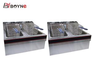Quality Fried Chicken Fast Food Restaurant Electric Fryer Double Tank wholesale