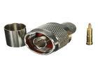 Quality Crimp Straight GR 214 Wireless Satellite To Aerial Connector N Type Male Plug wholesale