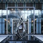 Public Art Stainless Steel Sculptures Abstract Metal Outdoor For Garden