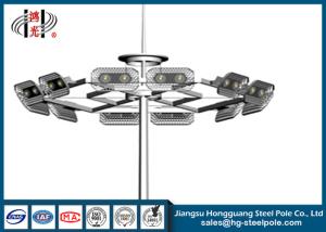 Quality Street / Road Lighting Tubular Floodlight Poles , Outdoor Lighting Posts wholesale