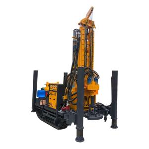 Quality Small Folded Hydraulic Crawler 180m 200m Water Well Drilling Rigs wholesale