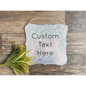 Quality Anti Corrosion Custom Galvanized Metal Sign Blanks For Home Outside ODM wholesale