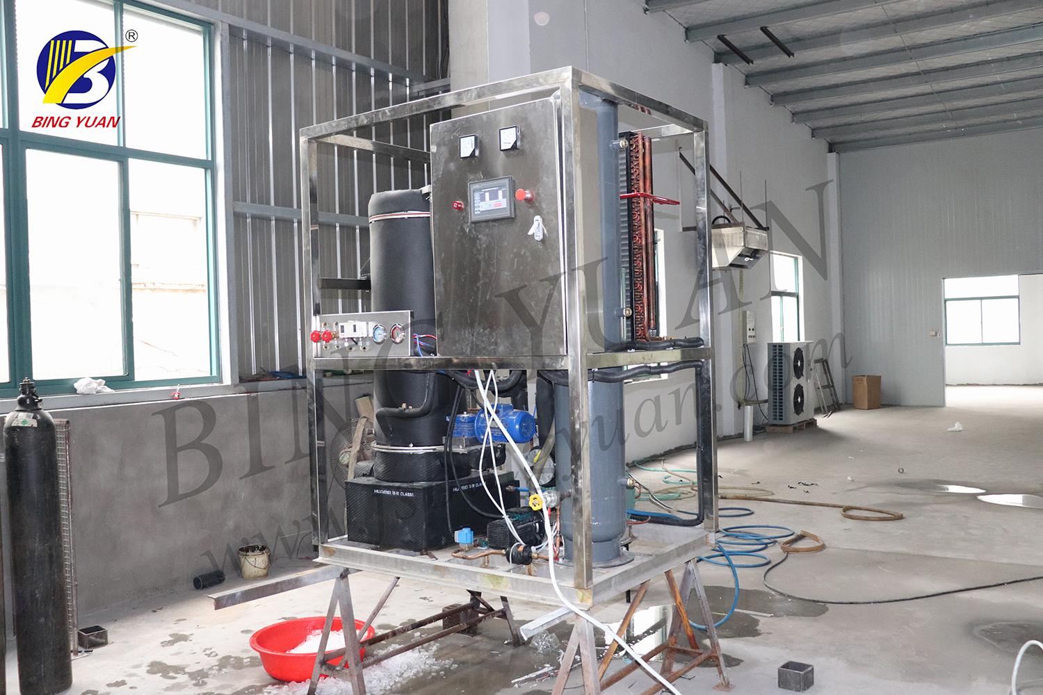 Customized, Popular Tube ice maker , Daily Capacity 8Ton Tube Ice Machine