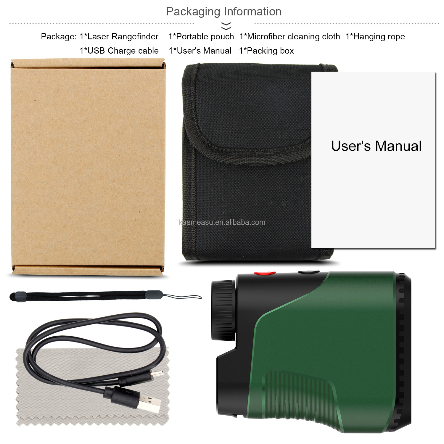 High quality high precision Handheld hunting Laser Rangefinder Multiple modes golf Rangefinder Laser with slope