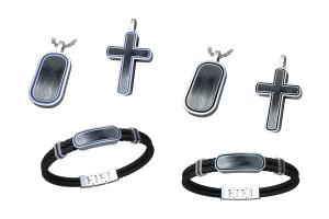 Quality Men's Cross Necklace Ring And Bracelet Set Sweater Chain Alloy Jewelry wholesale