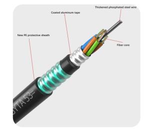 Quality Underground Duct GYTA Outdoor Fiber Optic Cable Stranded Aluminum Loose Tube 288 Cores SM G652D HDPE wholesale