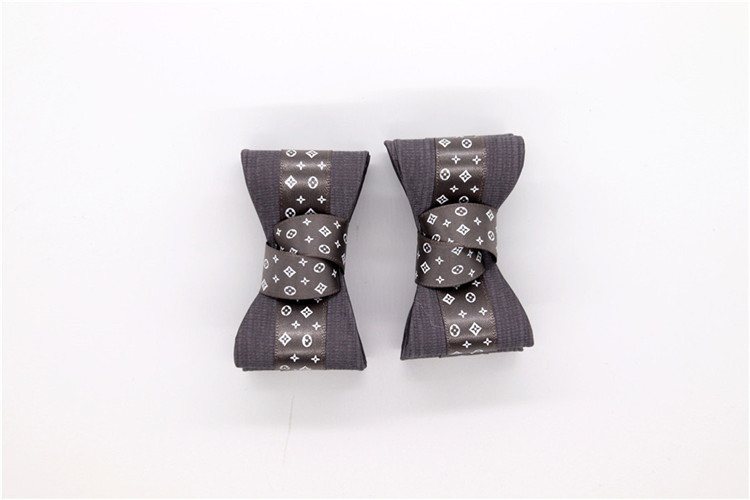 Ribbon coloured bow-tied shoe flower,Handmade footwear ornaments and flower Thread ribbon Beige ,white,black,red ,blue