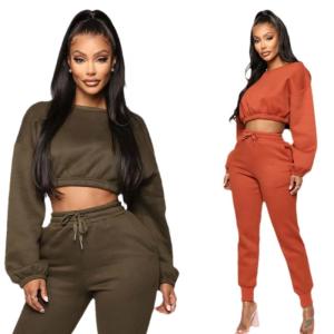 Quality Cotton French Terry Fleece Plain Crew Neck Sweatshirt Crop Oversize Anti Wrinkle wholesale