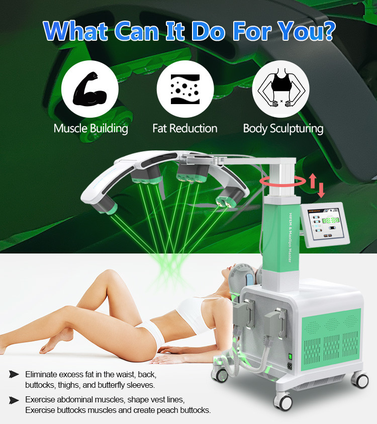 800W-3500W Body Sculptor Machine 10D Laser HIEMT Body Sculpt Machine For Tightening / Slimming