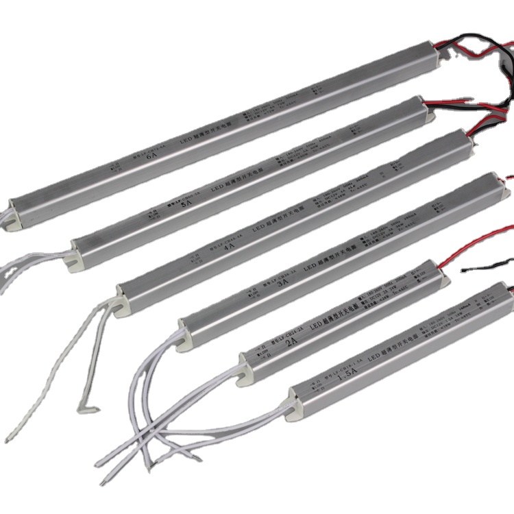 Aluminum Profile LED Strip Power Supply Slim 12v 48w 82% Efficiency