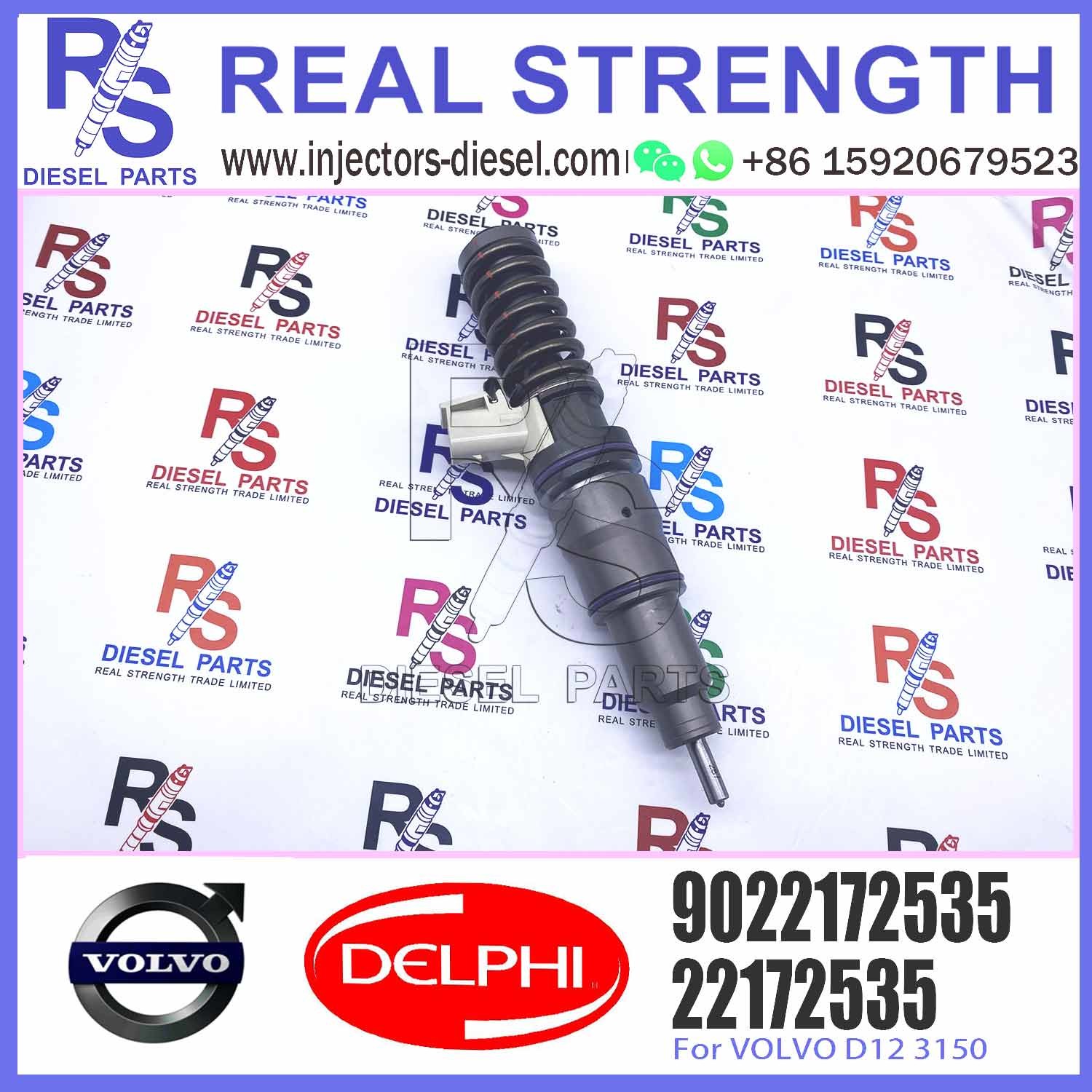 Diesel Fuel Injector 22172535 BEBE4D34101 9022172535 E3.18 for V-O-L-V D12 3150