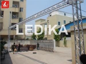 Quality 6082 T6 Aluminium Goal Post Led Screen / Background Cloth Stand Truss System TUV wholesale