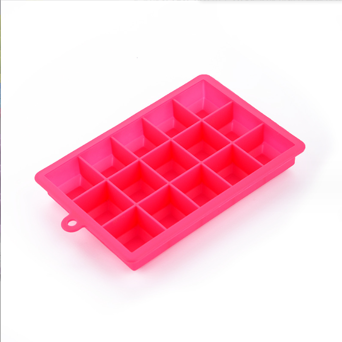 Ice Cream Makers Easy Release 15 Cavity 24 Cavity Silicone Ice Cube Trays with Lids